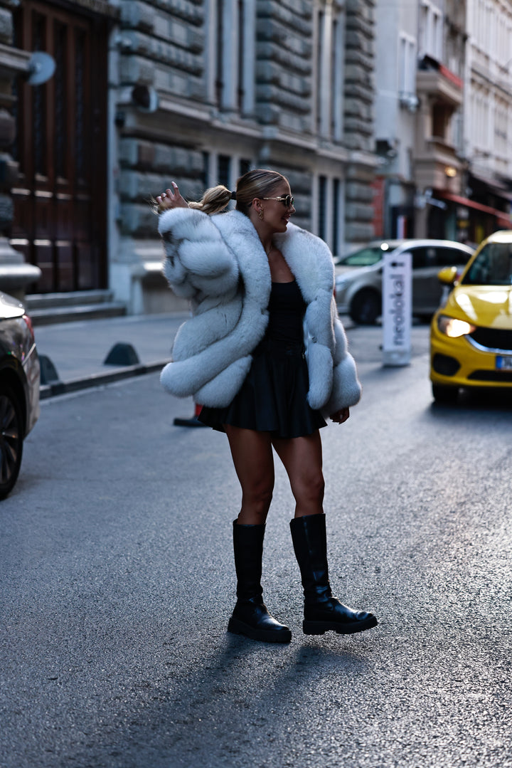 Kožuch Domias snehová biela