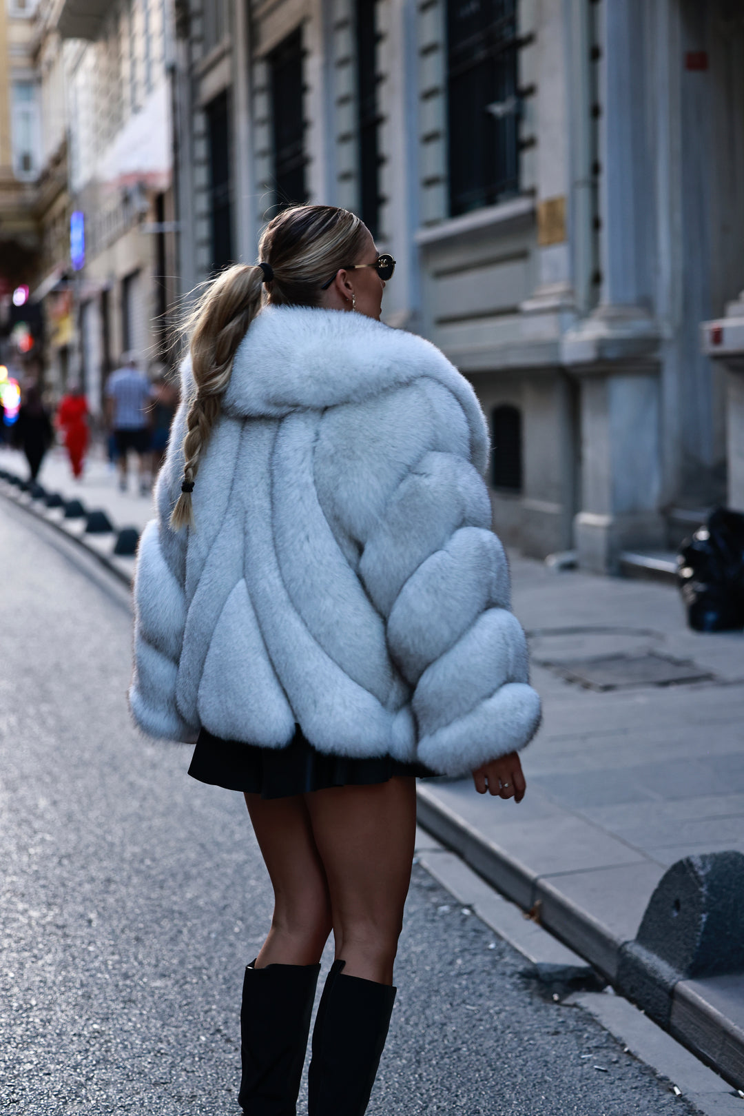 Kožuch Domias snehová biela