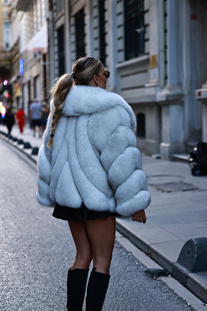 Kožuch Domias snehová biela