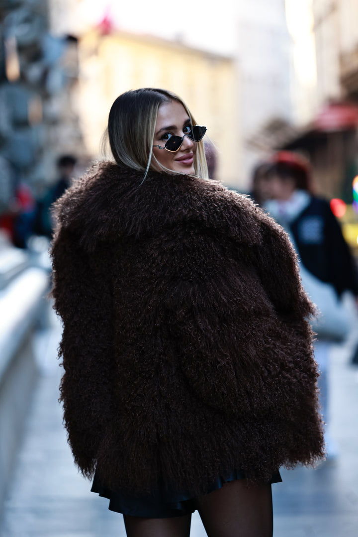 Kožuch Mongolian choco